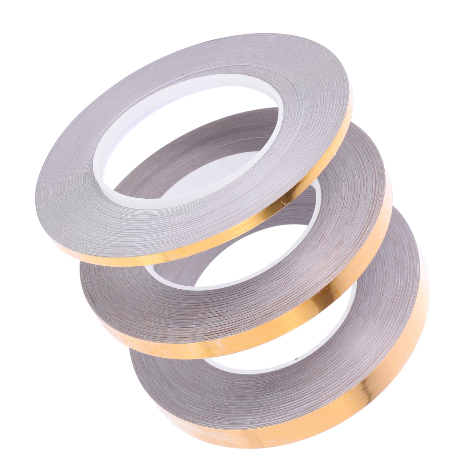 VILLCASE 5 Series Adhesivos Para Juntas De Suelo Pegajoso Papel Pintado Sellador Decoración Cazador De Focas Piso Dispensador De Cinta Adhesiva Doble Golden De Polivinilo 3 Rollos*5