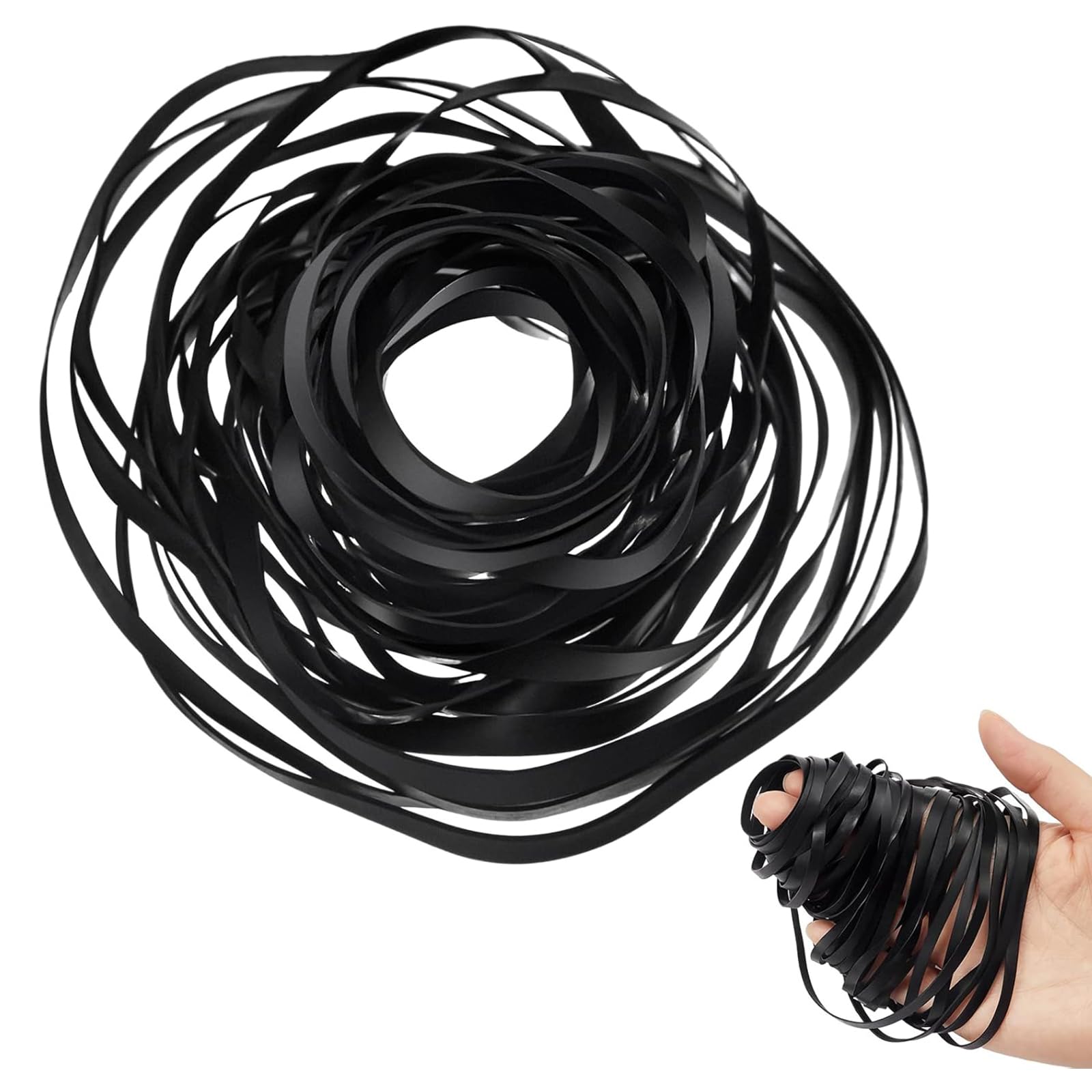 100 pcs courroies carrées en caoutchouc pour machine à cassette, enregistreur, 26-120 mm, poulie d'entraînement en caoutchouc, courroie carrée, pour machine à cassette, lecteur CD, universelles
