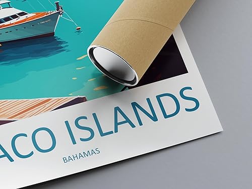 Miniatura 5 de Abaco Islands Travel Print Wall Art Abaco Islands Wall Hanging Home Décor Abaco IslandsArt Lovers Wall Art Caribbean Travel Print