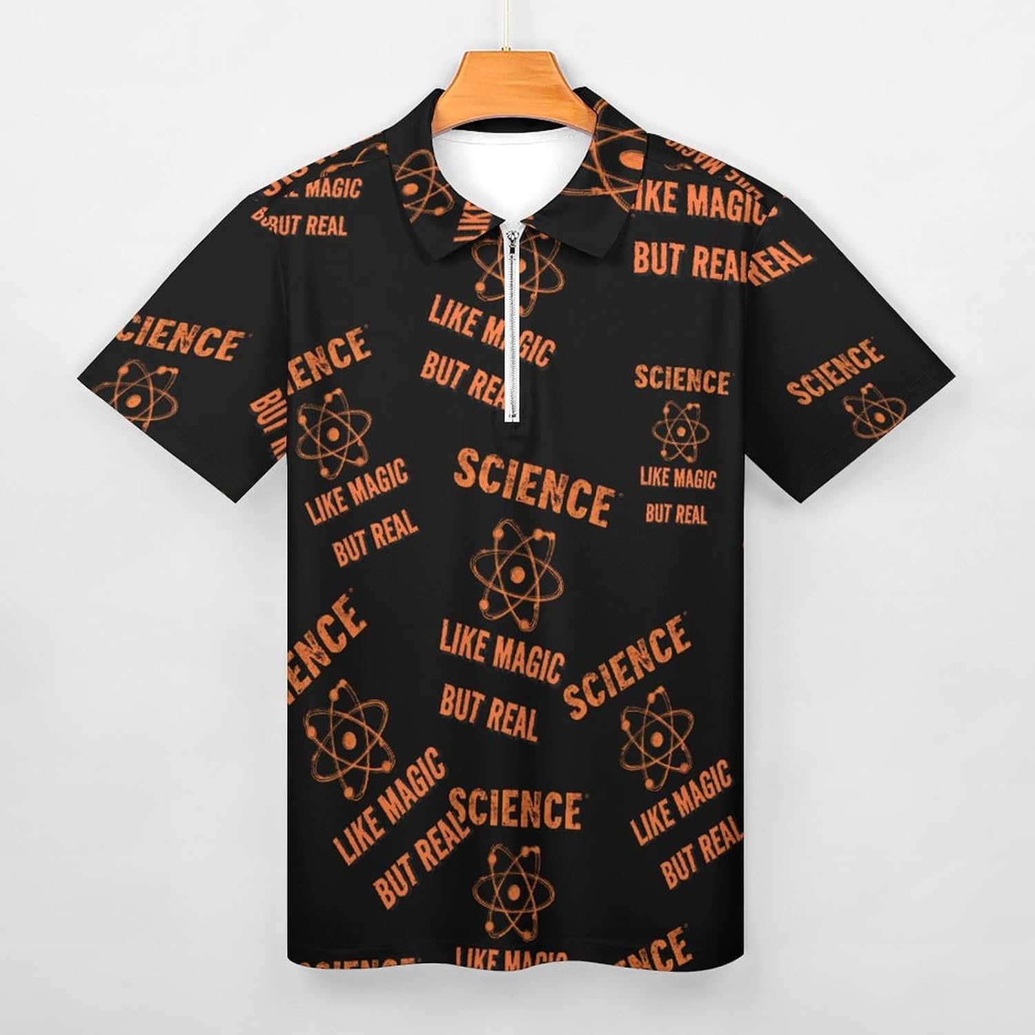 Science Like Magic But Real Polo Shirts for Men Short Sleeve Athletic Golf Tees Tops