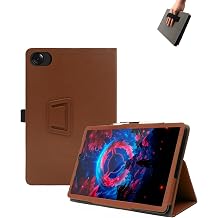 Case for Lenovo Legion Tab Gen 5 Tablet 8.8 inch Android Tablets,UYRUREL Leather Slim Folding Stand Cover with Hand Strap Magnet for Men Women Full Protection,Brown.