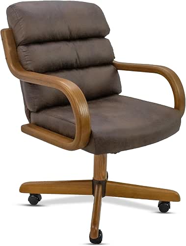 Chromcraft Douglas 1pc Swivel Tilt Kitchen Dining Chair - Mocha-Chestnut