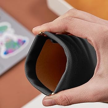 NTCL 4 Pcs Étui Lunettes Portable Souple Housse De Protection Pour Organisateur Sac à En Feutre Poche Plate Soleil Etuis Homme Et Femme Gris, Noir, Kaki, Marron 7.1×3.5in / 18×9cm