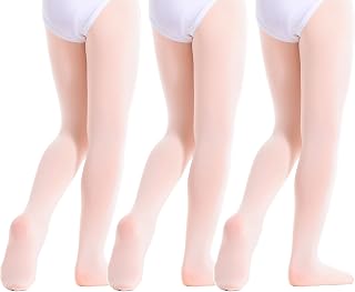 Toddler Girls Tights Dance Ballet Footed Leggings Ultra Soft Stockings for Kids Students