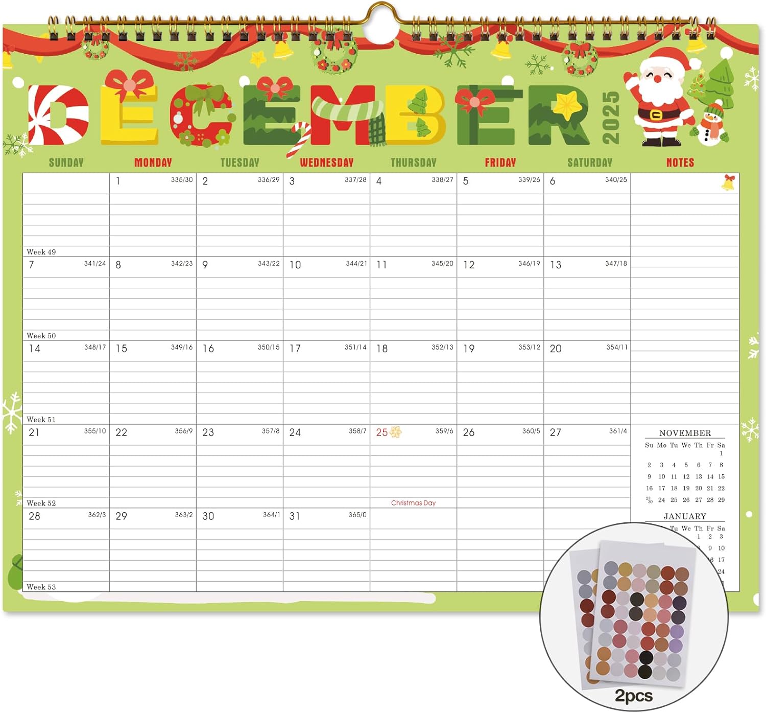 Lbylyhxc Calendar 2026 - 18 Monthly Wall Calendar 2025-2026 from July 2025 to December 2026, 14.8 x 11.5 Inches.Thick Paper includes major holidays and dedicated space for notes and important dates (Calendar 2025-2026 festivals)