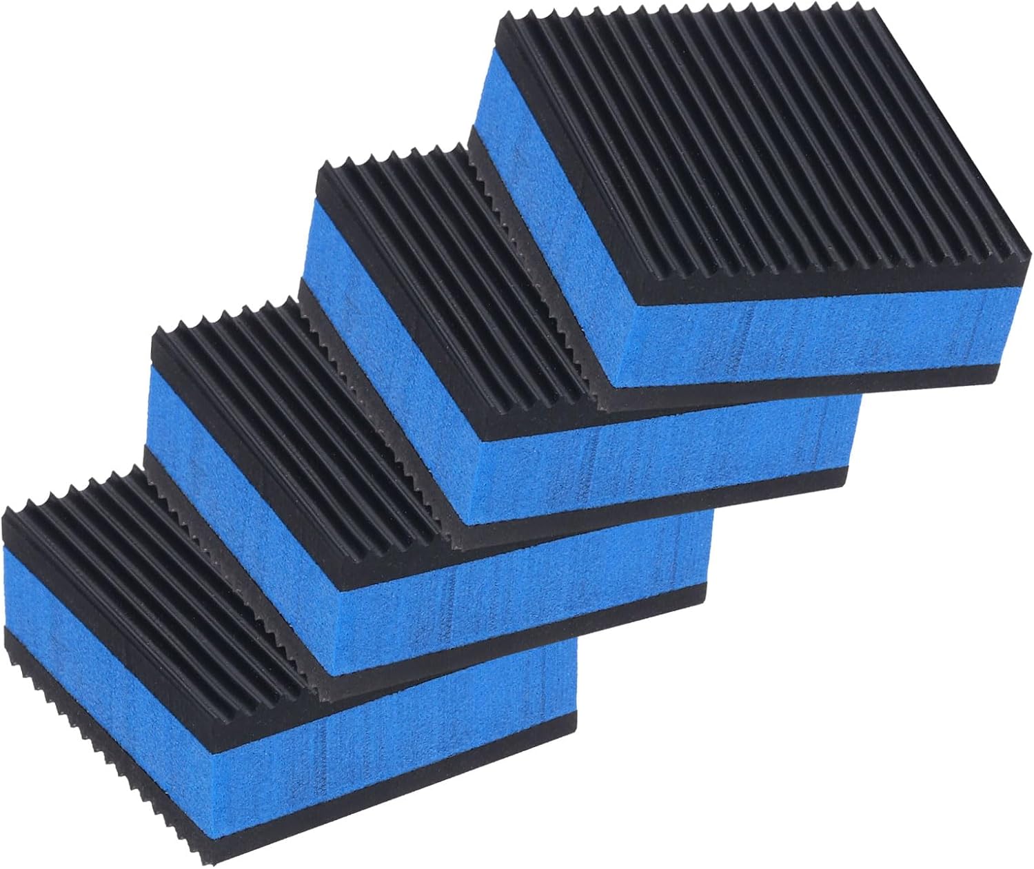 PATIKIL Rubber Anti Vibration Pads, 4 Pack 2 x 2 x 7/8 Inch Heavy EVA Center Isolation Mats Air Compressor Rubber Feet for Air Conditioner HVAC Washer and Dry