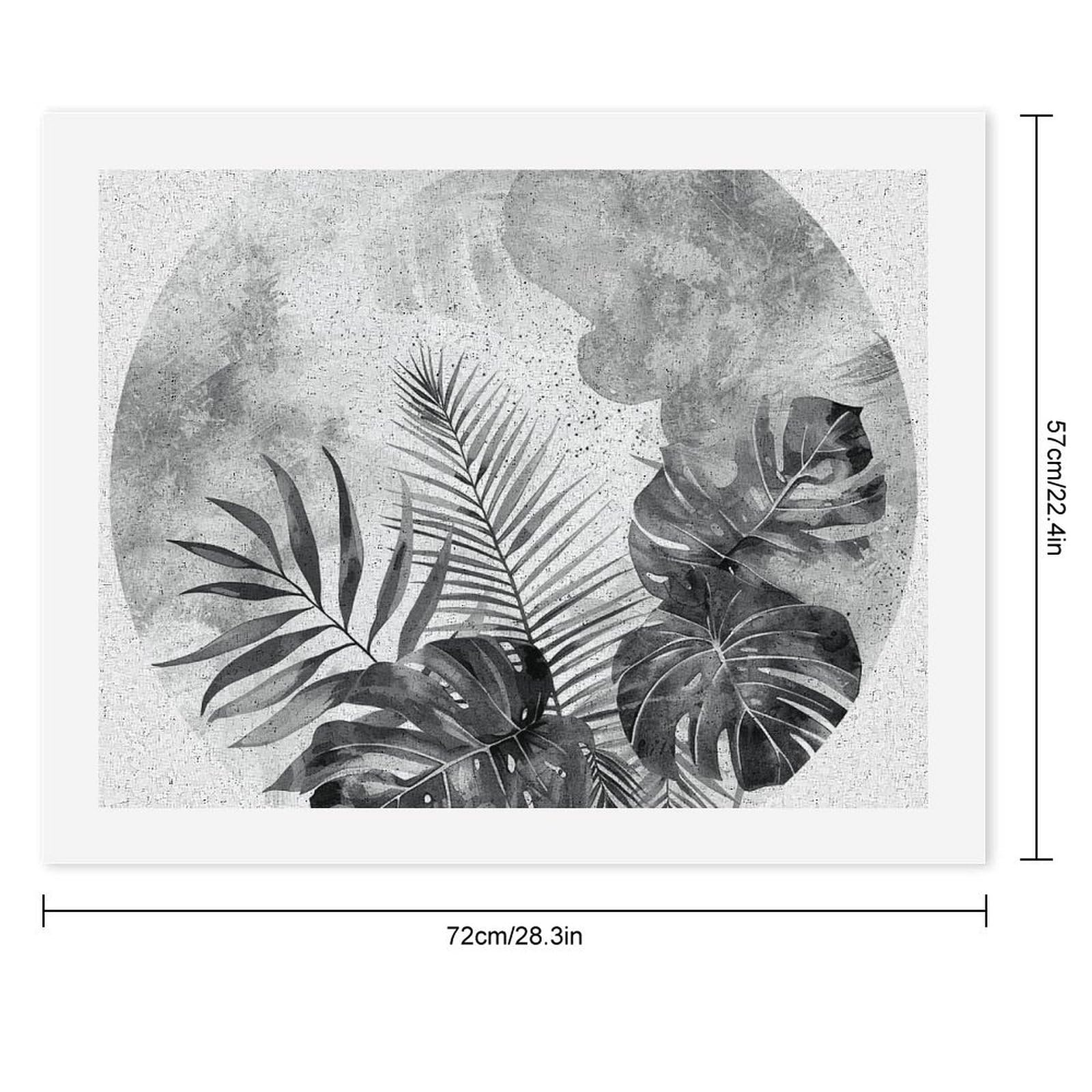 RTBKLYQ Kit per dipingere con i numeri, per adulti principianti Monstera e foglie di palma fai da te digitale pittura a olio tela per kit di pittura regalo decorazione domestica