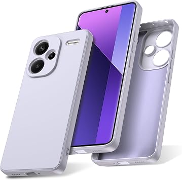 Watana Case for Redmi Note 13 Pro Plus 5G Soft Touch Silicone Case Purple
