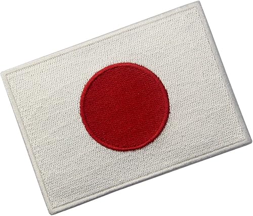 Miniatura 3 de Parche bordado con bandera de Japón con emblema nacional japonés para coser