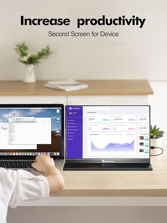 Monitor Extensor Portátil 16" 4K IPS miniatura 4