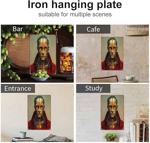 Miniatura 4 de King Mega futurista. Interpretación de la inteligencia artificial. Póster Bar Club Man Cueva Sala de estar, Cocina, Garaje, Baño, Decoración de