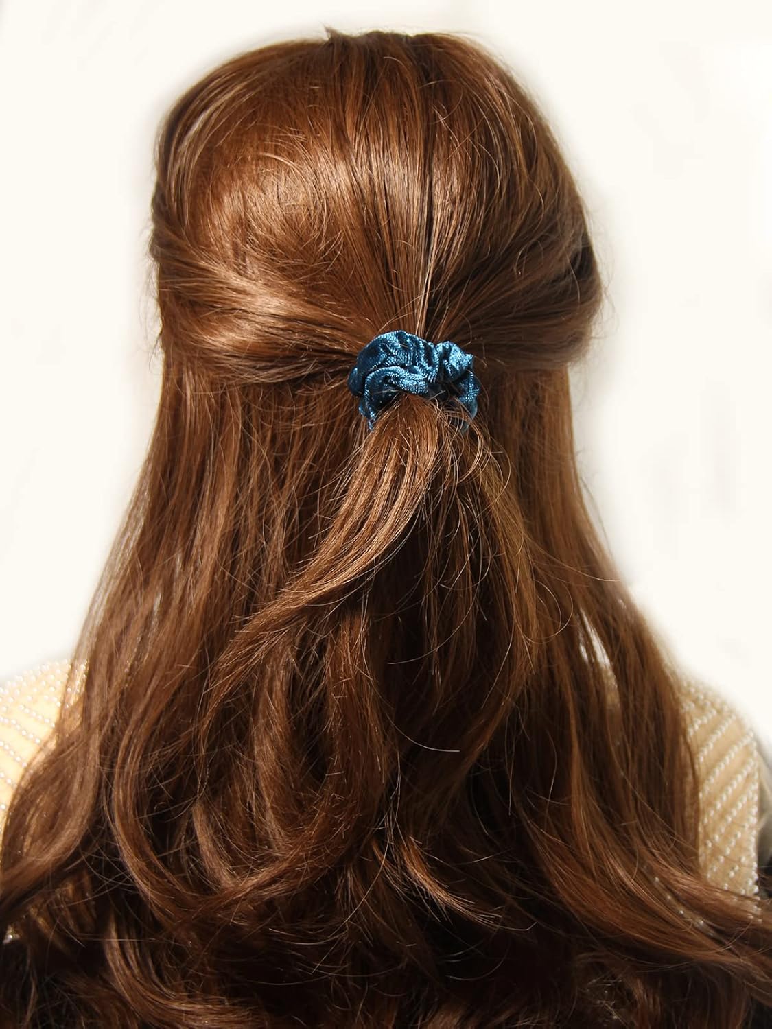 Pack of 10 Small Velvet Scrunchies for Women Hair Accessories, Mini Thin Elastic Hair Ties, LFOUVRE Rubber Hair Bands for Thick Hair, Mini Scrunchies for Thin Hair Ponytail Holders - Image 5