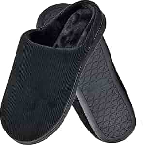 Amazon.com | LAVRA Mens Memory Foam Slipper Cozy Indoor Outdoor