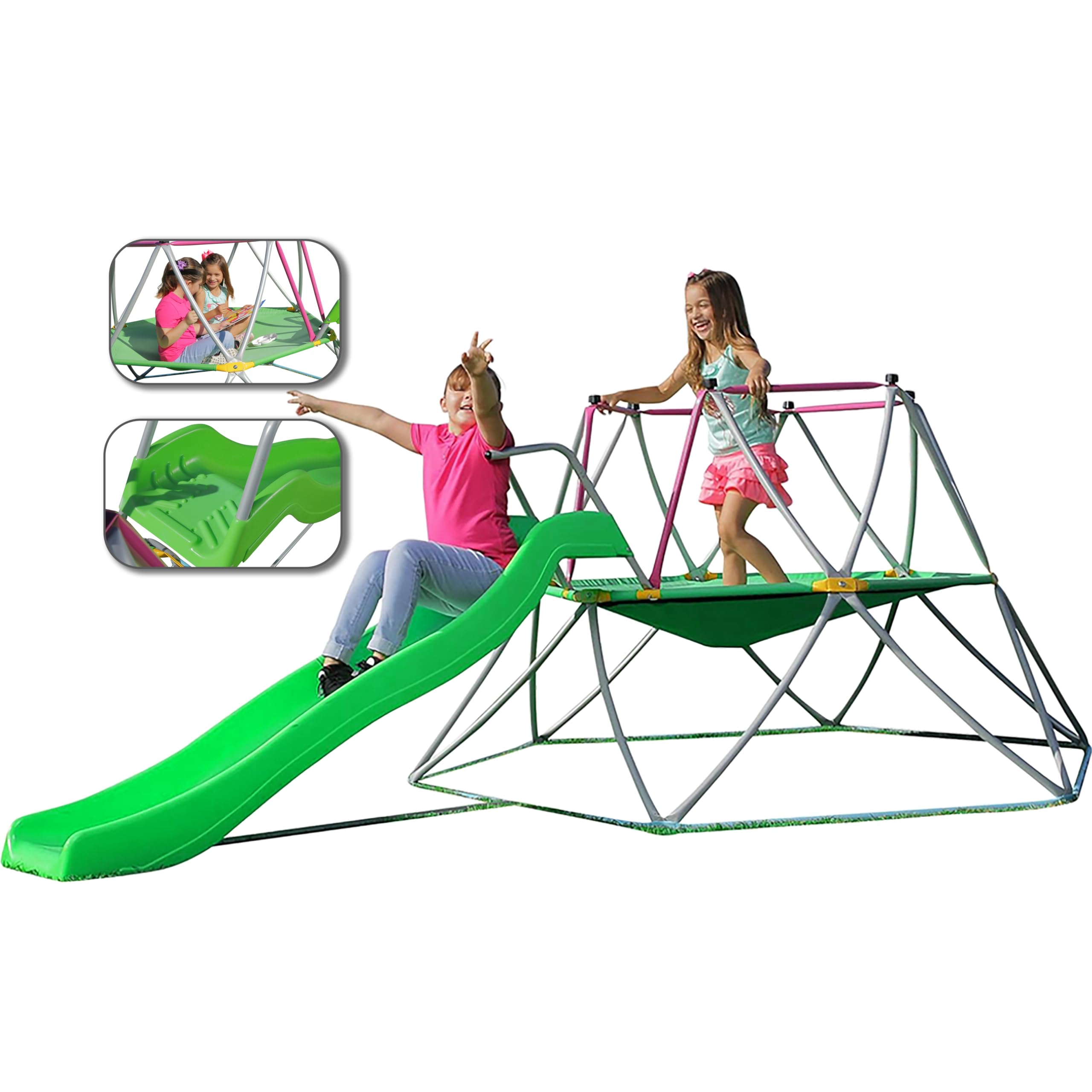 PLATPORTS Climbing Dome - Dome Climber for Kids Outdoor - Jungle Gym Outdoor for Kids Ages 3-8 - Playground Climbers