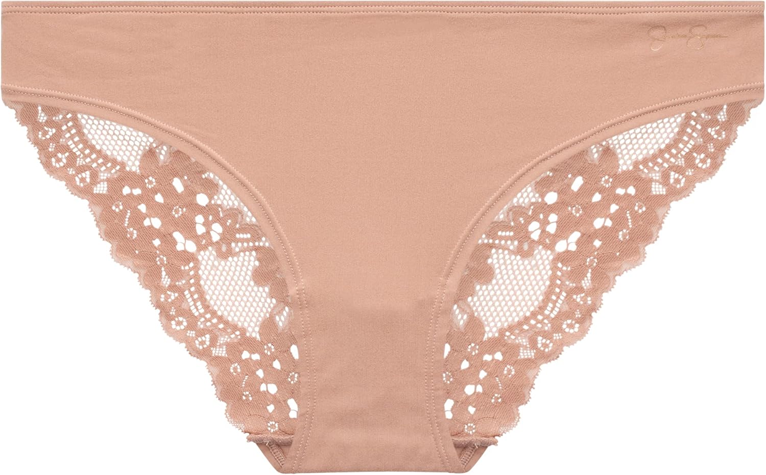 Jessica Simpson Women's Underwear - 3 Pack Microfiber Lace Bikini Panties (S-XL) - Image 5