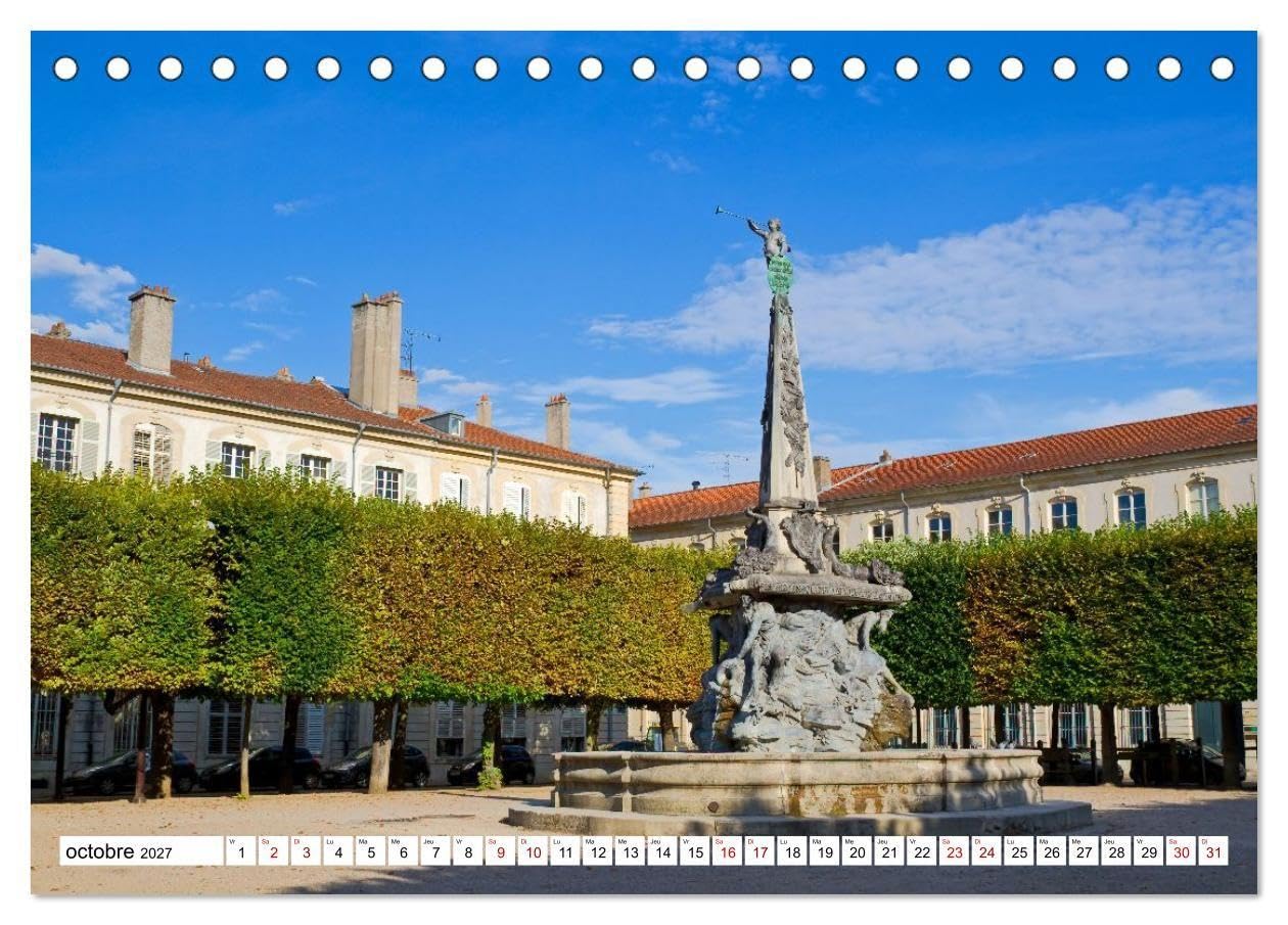 Nancy et Metz - Trésors uniques en Lorraine (Calendrier de bureau 2027 DIN A5 vertical), CALVENDO calendrier mensuel: Nancy et Metz, deux villes lorraines où histoire et art se rencontrent.