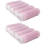 ZYIGYI 1000 Pcs Disposable Micro Cotton Swabs, Microswabs Applicator Brush for Eyelash Extension, Lips Mascara Wands Pink