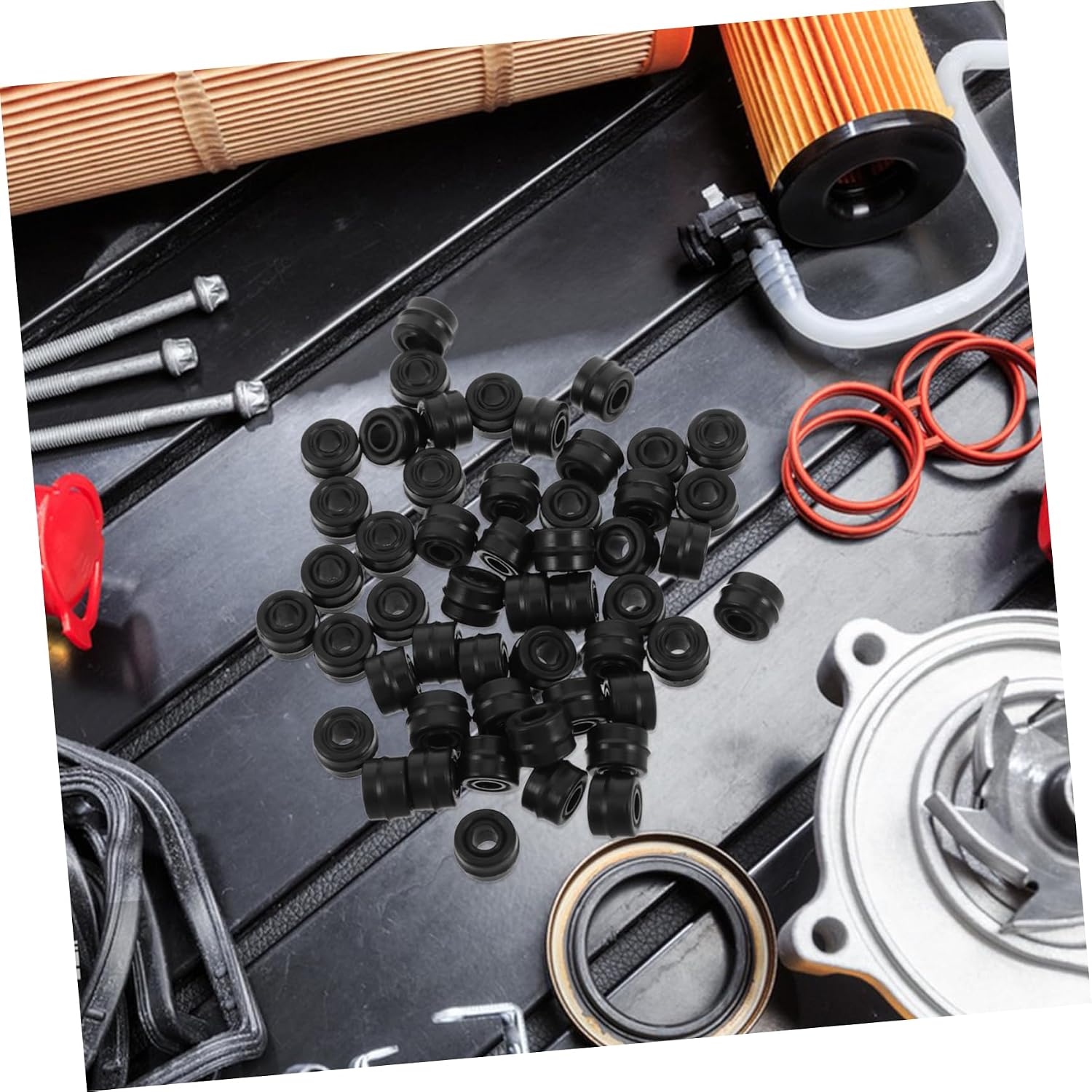 BESTOYARD 50pcs Rubber Gasket Sealing for Car Air Easy to Install Compatible Various Vehicle Models Efficiency and Reliability