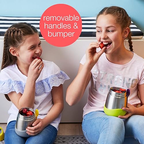 Miniatura 5 de b.box Tarro de alimentos aislado con tenedor para niños pequeños, recipiente fácil de abrir, acero inoxidable, más de 5 horas de temperaturas