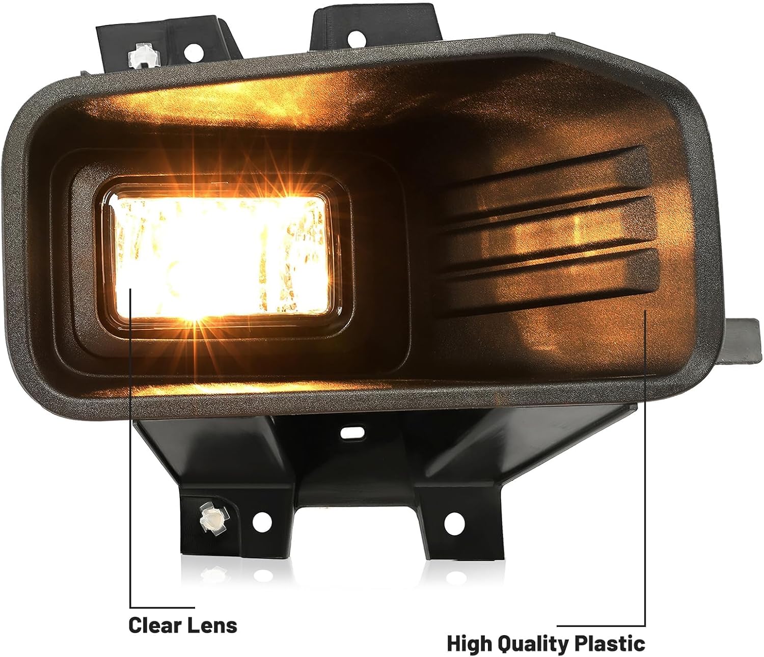 HECASA Fog Light Right Compatible with 2018-2020 Ford F150 F-150 Replacement for FO2593246 JL3Z15200A Halogen Driving Fog Lamp Clear Lens Passenger Side