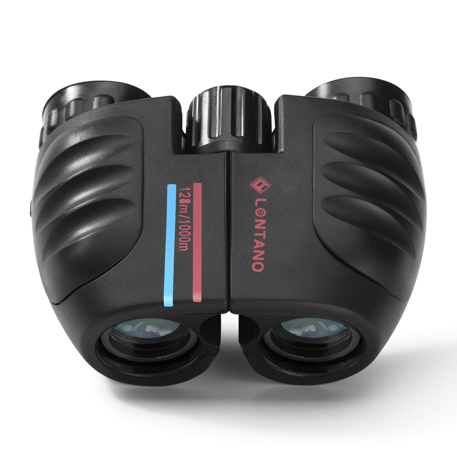 LONTANO Kids Binoculars 8x21- Shock Proof Compact Binoculars Toy for Boys and Girls with High-Resolution Real Optics - Bird Watching, Travel, Safari, Adventure, Outdoor Fun (Black)