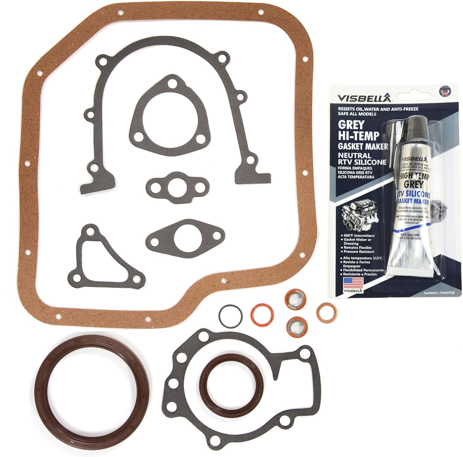 DG-8614919936 Full Gasket Set Compatible With/Replacement For 94-99 JDM Nissan 200SX Silva Turbo 2.0L DOHC SR20DET