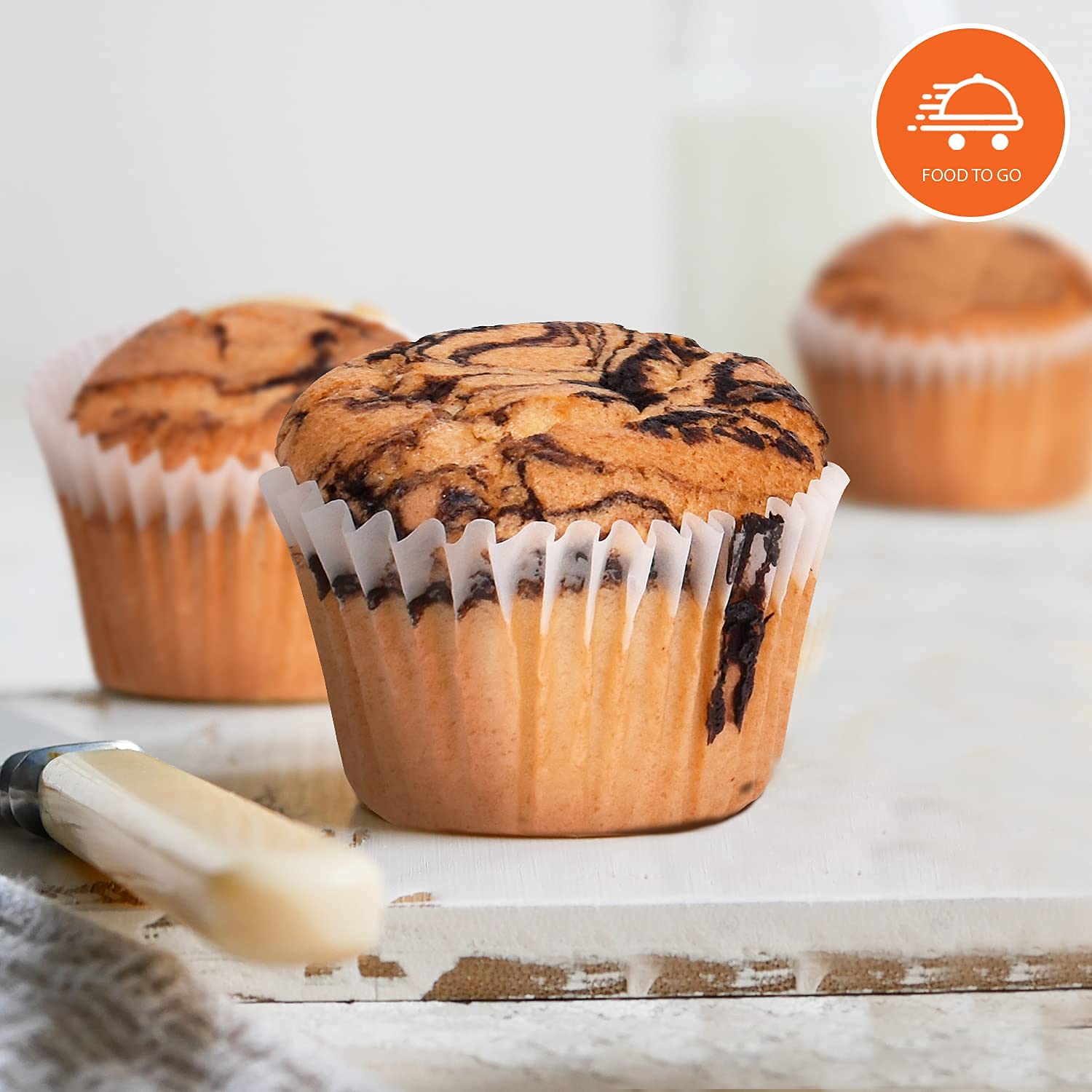 Low Carb Marble Muffins [6-Pack] By Carb-o-licious- Delicious Keto Muffins With Only 3 Net Carbs Each- Sugar Free Healthy Snack With Almond Flour- Best Tasting Low-Carb Diet Treat Ever!