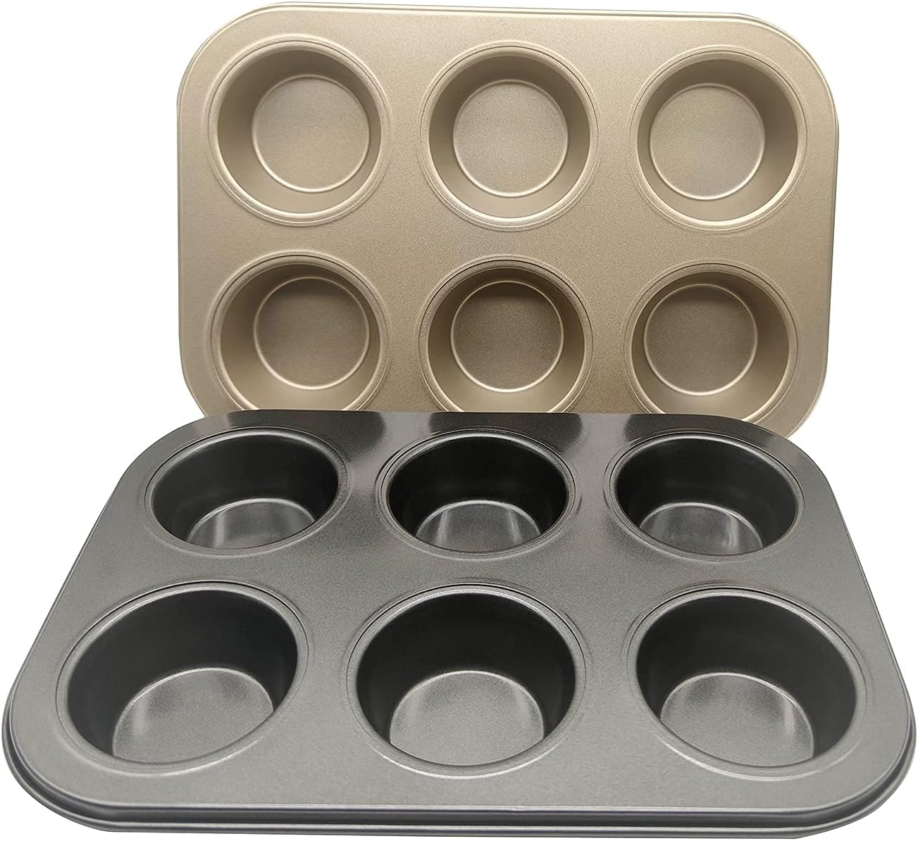 Amazon.com: For Bake Carbon Steel Nonstick Bakeware Muffin Pan (6-Cup ...