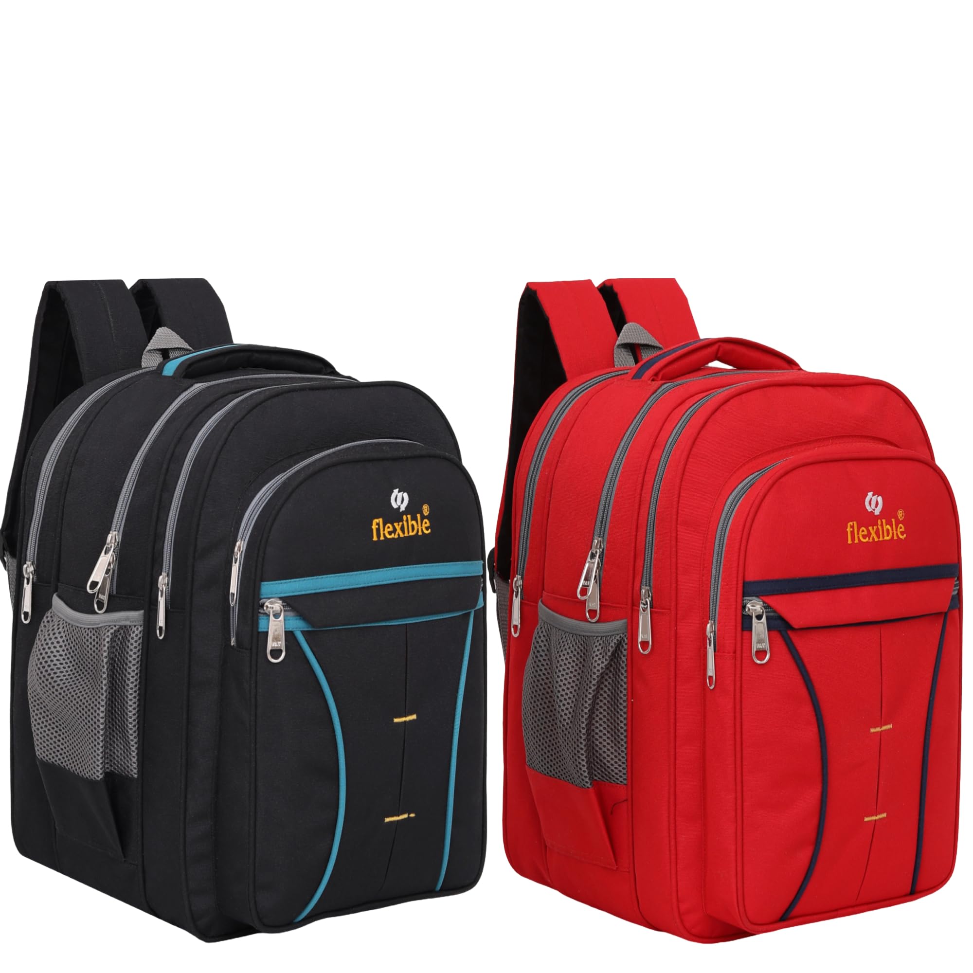 flexible bags 60L Large School Bag Combo (Pack Of 2) For Both Boys And Girls,Black,Red | 3Pet-Br-picture-34