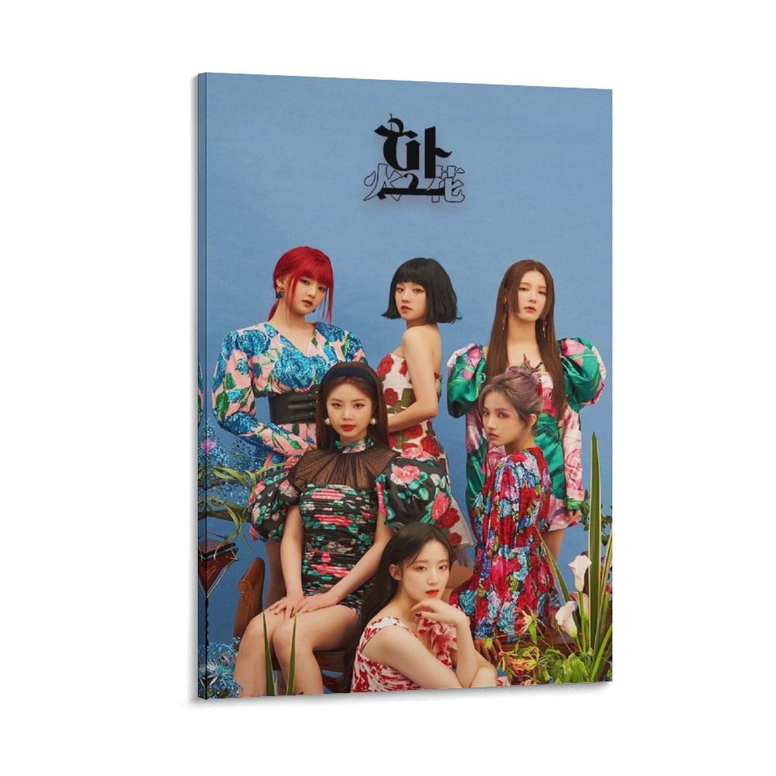 DAXXIN (G) I-dle WALL POSTER KOREAN GIRL GROUP GIDLE K-POP KOP EDM Canvas Poster Bedroom Decor Sports Landscape Office Room Gift Frame-style 24x36inch(60x90cm)