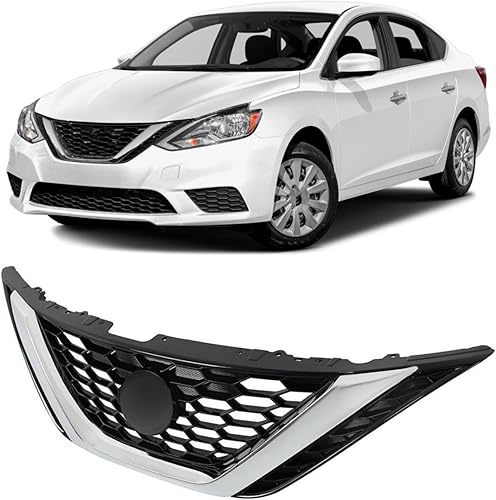 Miniatura 1 de Andwing RainMan S - Rejilla superior de parachoques delantero de repuesto para Nissan Sentra 2016-2018 62310-3YU0A NI1200279