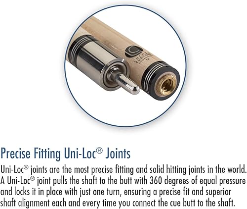 Miniatura 6 de Lucasi Custom Taco de piscina Rengas y arce rizado con anillos Bocote