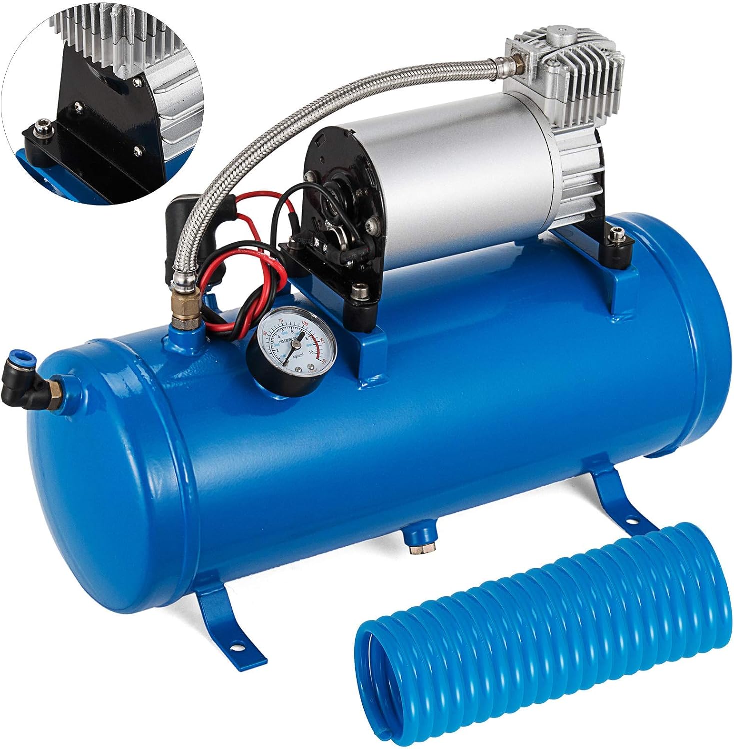 serbatoio d'aria per il clacson del treno