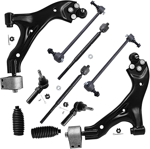 Miniatura 318 de Detroit Axle - Kit de suspensión frontal de 10 piezas para Ford Ranger Mazda B2300 B2500 B3000 B4000, 2 brazos de control superiores, 2 rótulas