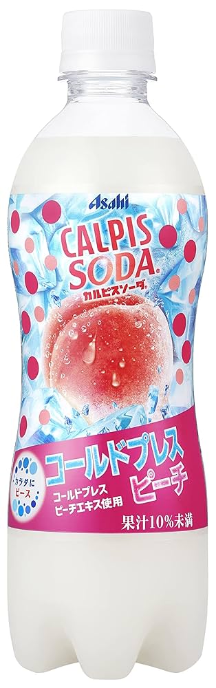 Amazon.co.jp: Asahi Beverage Calpis Soda, Cold Pressed Peach