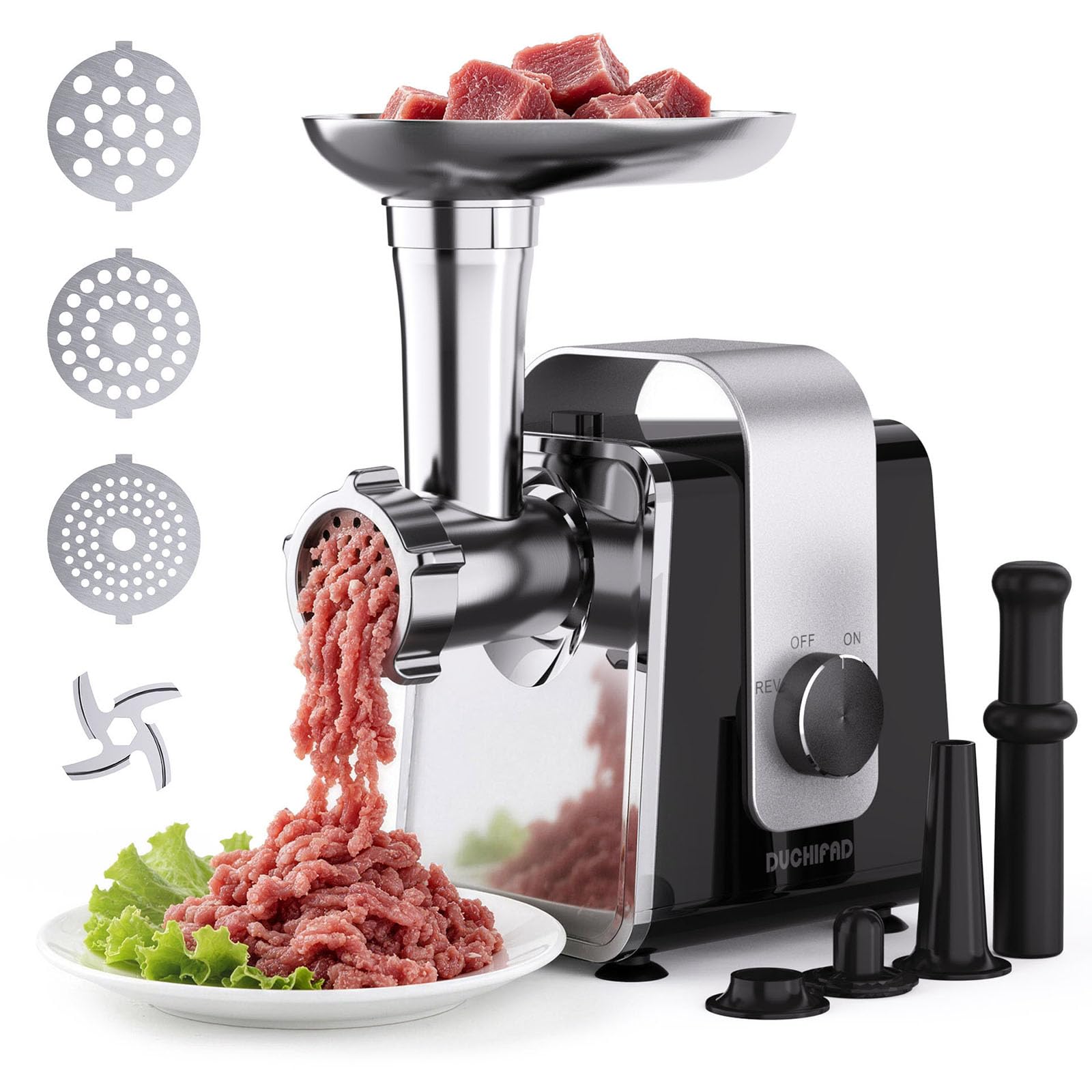 Tritacarne elettrico per cucina – [2800 W max] tritacarne resistente