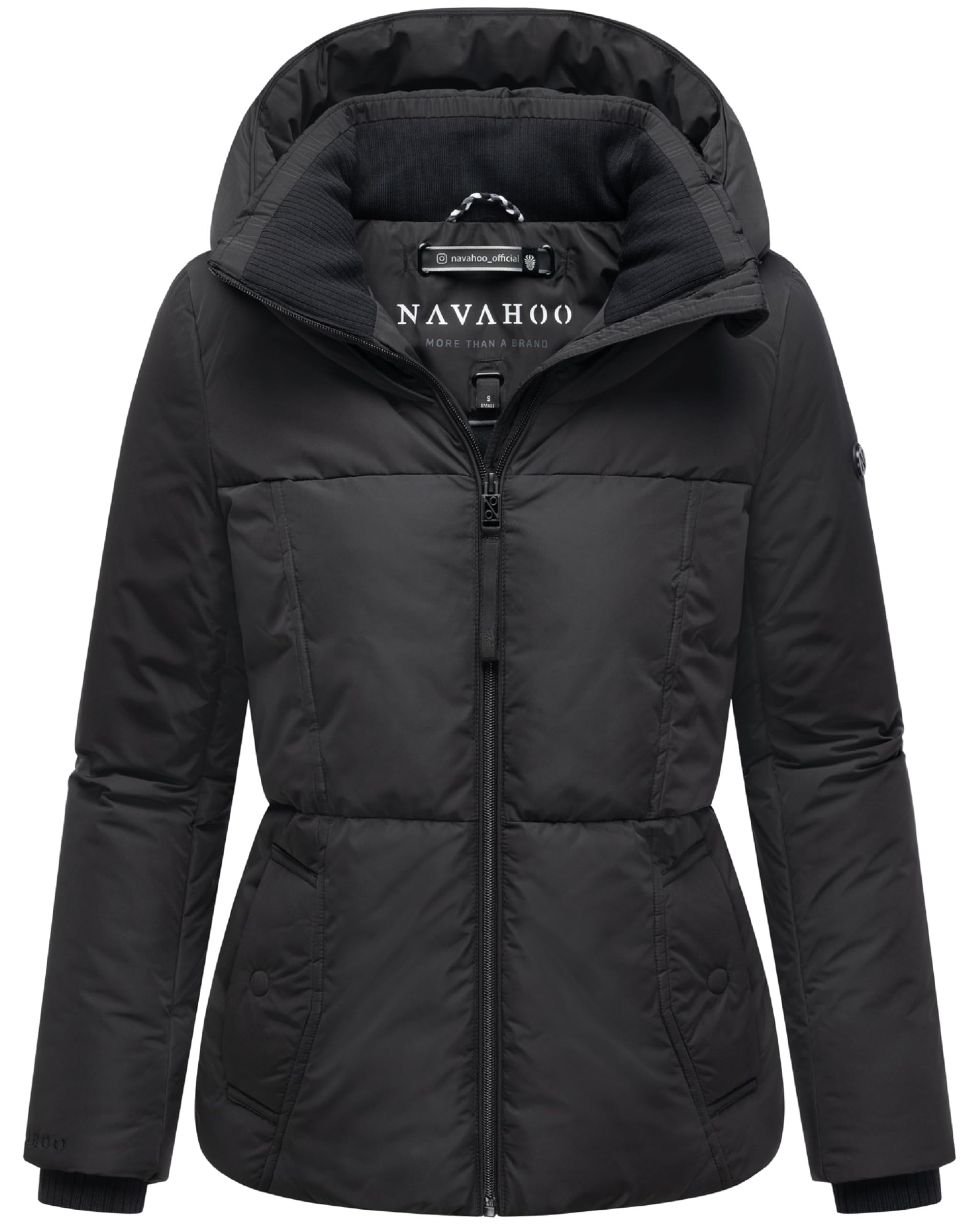 Navahoo Damen Winterjacke – Große Kapuze, warme Steppjacke