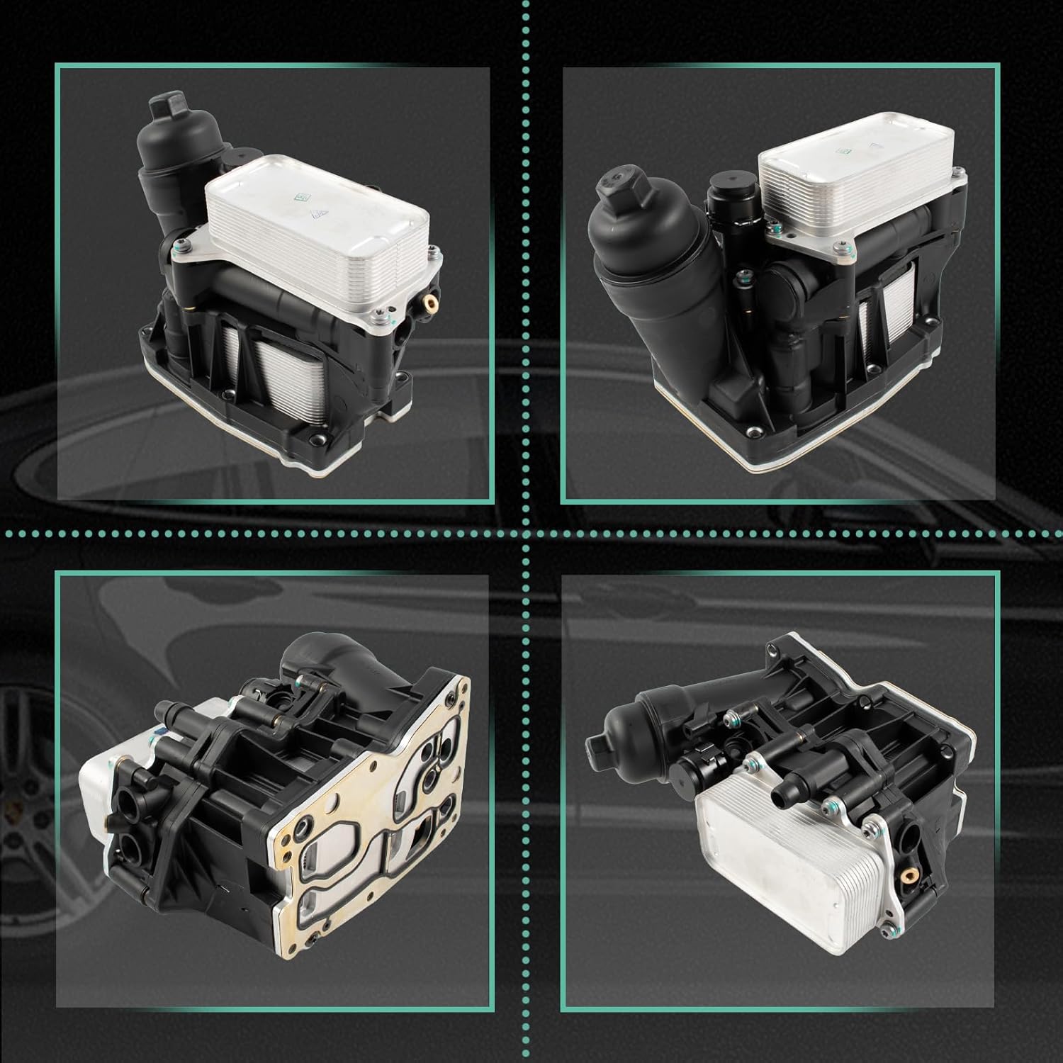 11428507697 Engine Oil Cooler Filter Compatible with BMW Series 1/2/3/4/5/6/7 X1 X3 X4 X5 X6 Mini R56 R57 R58 R59 Clubman R55 Countryman R60 Paceman R61