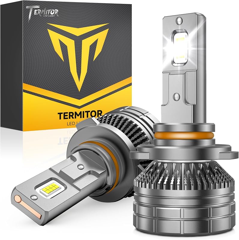 Lâmpadas de neblina 9005/HB3 Termitor A7, 30.000 lm, 6500 K, LED – Par