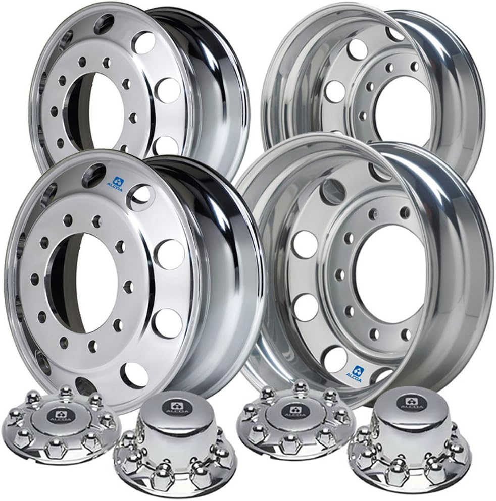 Alcoa 19.5" Wheel Package for a Ford F450 & F550 Polished (2005 - current) 76329xKitF