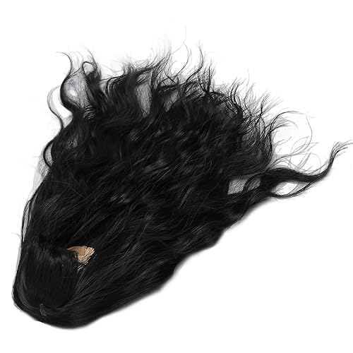 Miniatura 5 de Cryfokt Peluca de muñeca de 16, decoración suave al tacto, peluca de muñeca articulada resistente al calor con flequillo para vestir a la muñeca