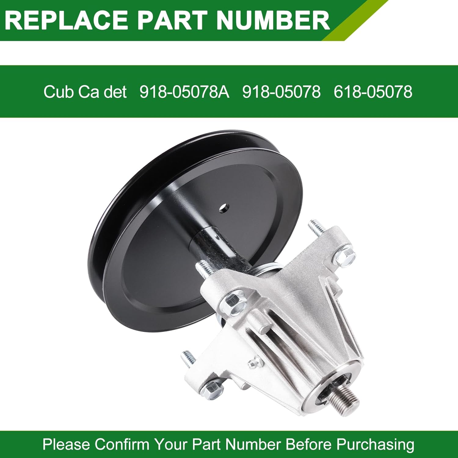 918-05078 618-05078 918-05078A CP 30-8024 Stens 285-167 80-11-798 Spindle Assembly, Compatible with Cub Ca det rzt s46 MTD zt s46 Lawn Mower Deck (2 Pack)