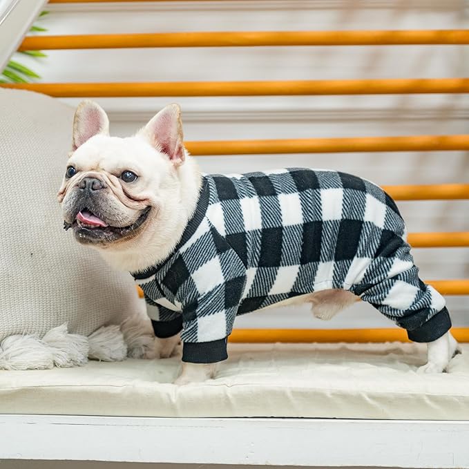 Pijama para Perro Pequeño a Grande, Suéter Suave de Forro Polar, Ropa de Invierno miniatura 7