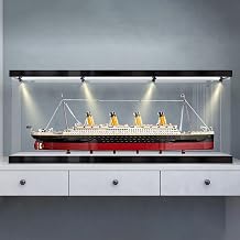 Applicable to Lego 10294 Titanic 3MM Acrylic Display Box55.17.819.6in, Display Cases for Collectibles, Sturdy Protection for Your Collectible,Light