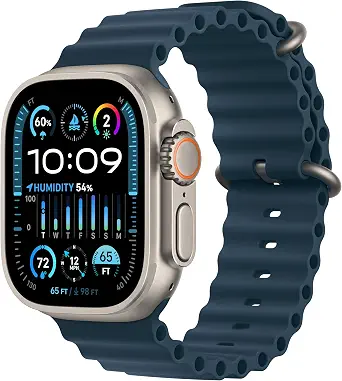 Apple Watch Ultra 2 GPS + Cellular 49mm Smartwatch with Titanium Case and Ocean Band