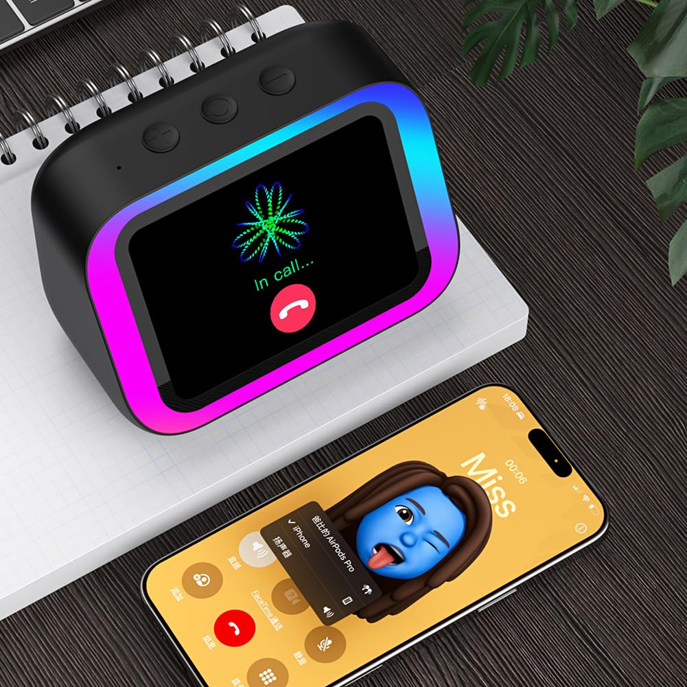Inteligentny z asystentem głosowym i budzikiem świetlnym RGB do domu i sypialni Bluetooth