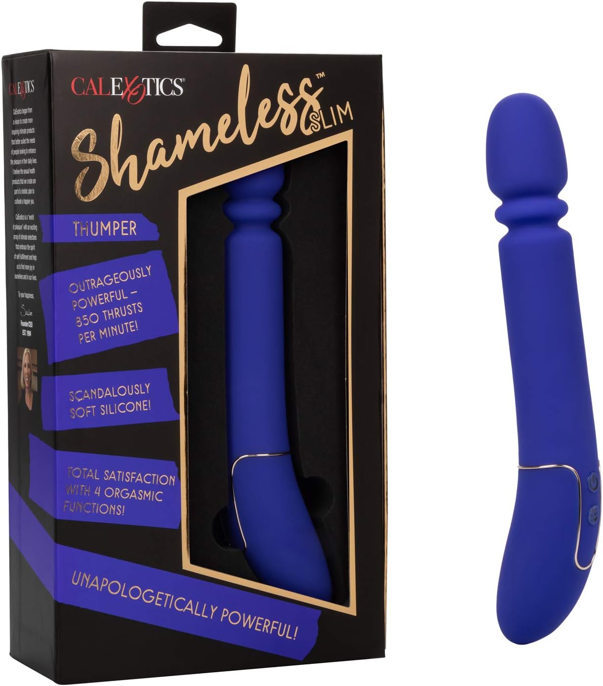 CalExotics SE-4445-03-3 Shameless™ Slim Thumper
