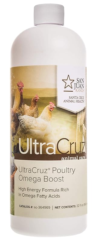 UltraCruz Suplemento de ômega para aves com niacinamida, soja e vitamina E, 946 mL