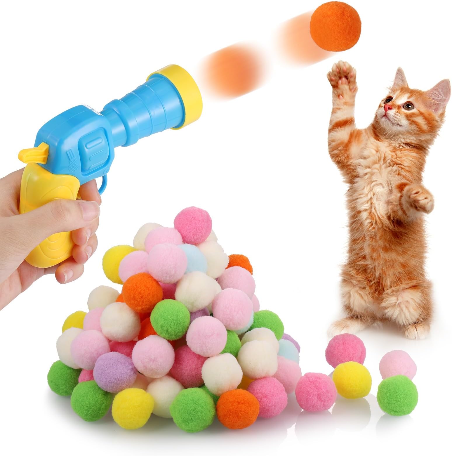 QUOZUO 26-teiliges Katzen Spielzeug Set - Vielseitig & Bunt
