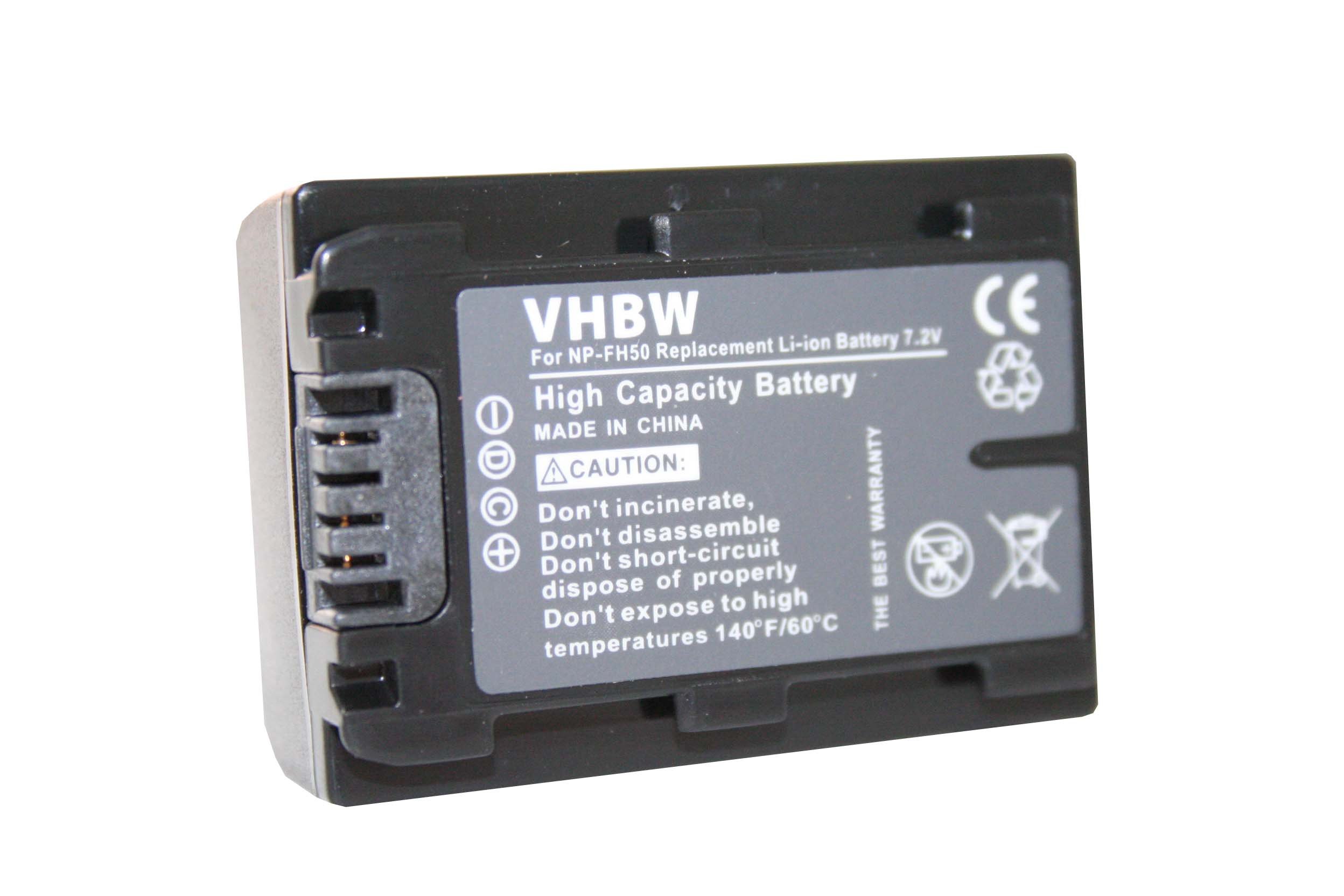 Vhbw Batteria Per Sony DCR-HC Serie – 600mAh 7,2V Li-Ion, Sostituisce NP-FP30/50/70/90